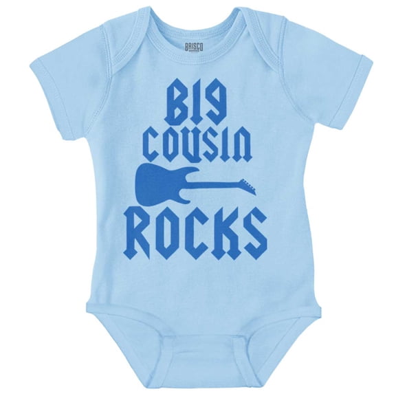 Big Cousin Rocks Cuz Relatives Romper Boys or Girls Infant Baby Brisco Brands 24M