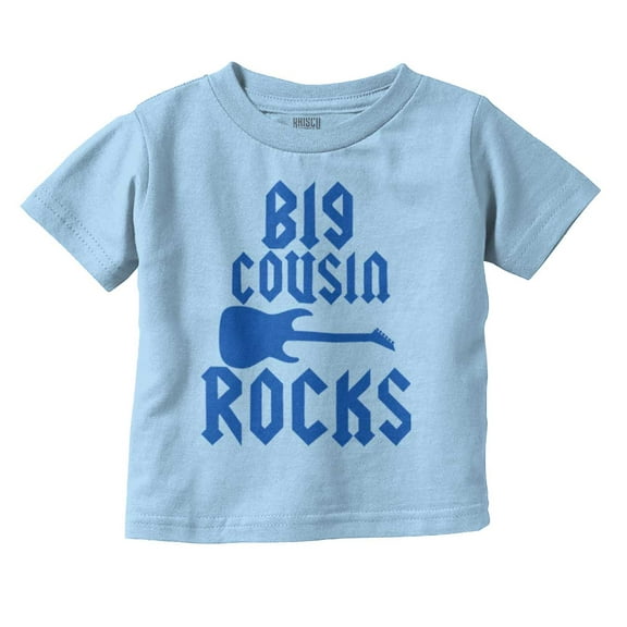 Big Cousin Rocks Cuz Relatives Toddler Boy Girl T Shirt Infant Toddler Brisco Brands 2T