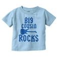 thumbnail image 1 of Big Cousin Rocks Cuz Relatives Toddler Boy Girl T Shirt Infant Toddler Brisco Brands 5T, 1 of 6