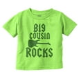 thumbnail image 1 of Big Cousin Rocks Cuz Relatives Toddler Boy Girl T Shirt Infant Toddler Brisco Brands 5T, 1 of 6