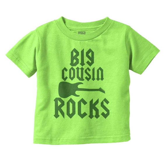 Big Cousin Rocks Cuz Relatives Toddler Boy Girl T Shirt Infant Toddler Brisco Brands 5T