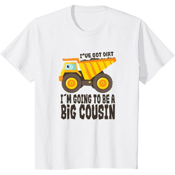 Big Cousin Shirt - Construction Dump Truck Gift Boys T-Shirt