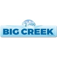 thumbnail image 1 of Big Creek Street Sign | Indoor/Outdoor | Skiing Skier Snowboarder Décor for Ski Lodge Cabin Mountian House | SignMission personalized gift, 1 of 5