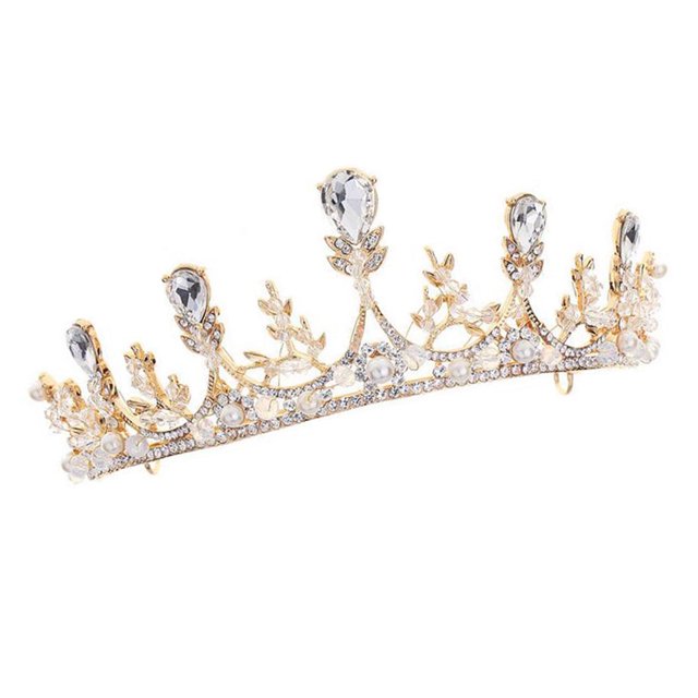 Big Crystal Crown Wedding Jewelry for Bridesmaids Rhinestone Headdress ...