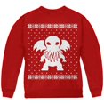 thumbnail image 1 of Big Cthulhu Lovecraft Ugly Christmas Sweater Youth Sweatshirt, 1 of 1