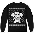 thumbnail image 1 of Big Cthulhu Lovecraft Ugly Christmas Sweater Youth Sweatshirt, 1 of 1