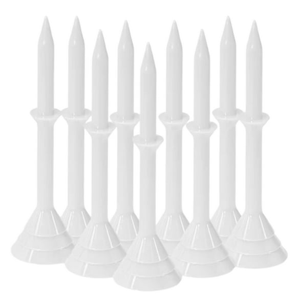 Big Cup Golf Tees with Stopper. 2" Ball Height. Bag of 10 Tees by Aim Master Golf.