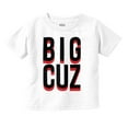thumbnail image 1 of Big Cuz Cute Family Reunion Cousins Toddler Boy Girl T Shirt Infant Toddler Brisco Brands 2T, 1 of 6