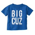 thumbnail image 1 of Big Cuz Cute Family Reunion Cousins Toddler Boy Girl T Shirt Infant Toddler Brisco Brands 6M, 1 of 6