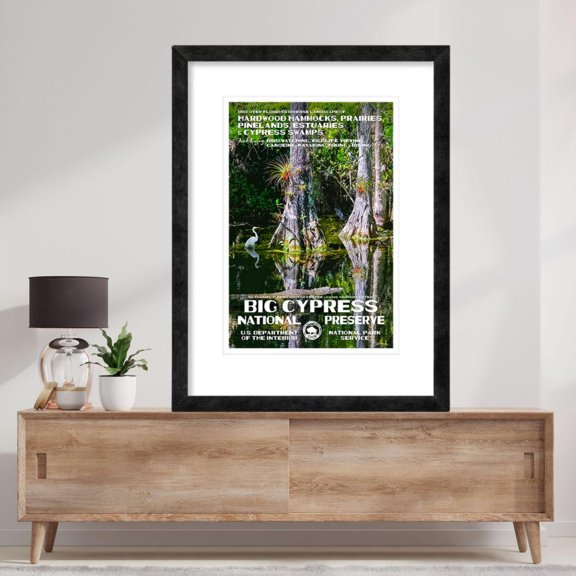 Big Cypress National Preserve Wall Art Print WPA Style Decor