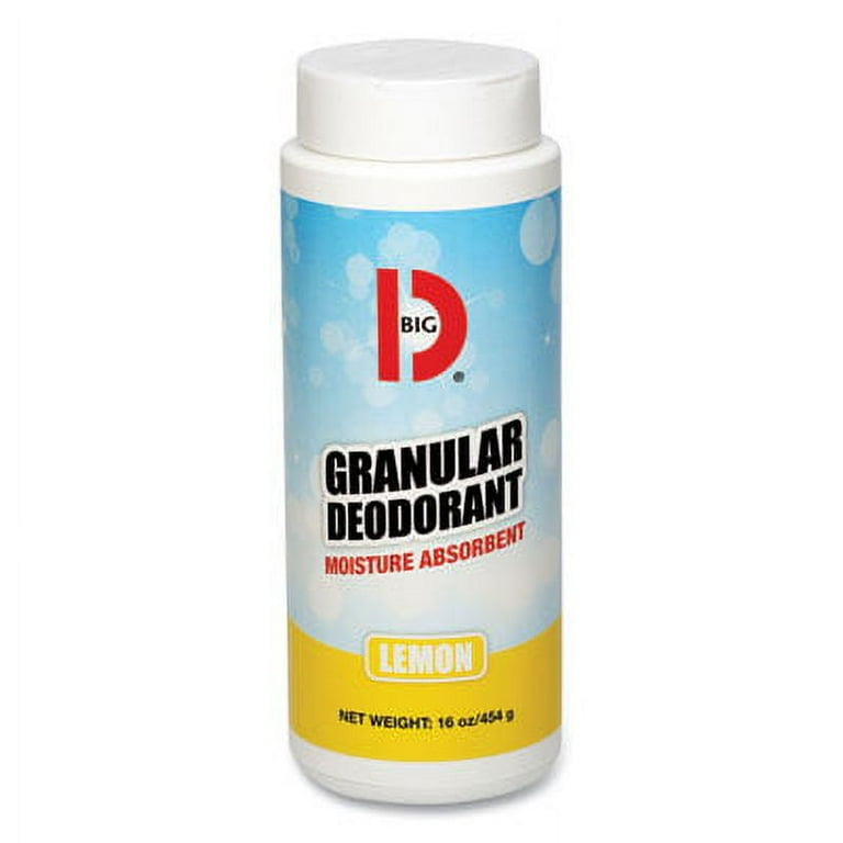 Granular Deodorant, Lemon, 16 oz, Shaker Can, 12/Carton Granular Deodorant, Lemon, 16 oz, Shaker Can, 12/Carton