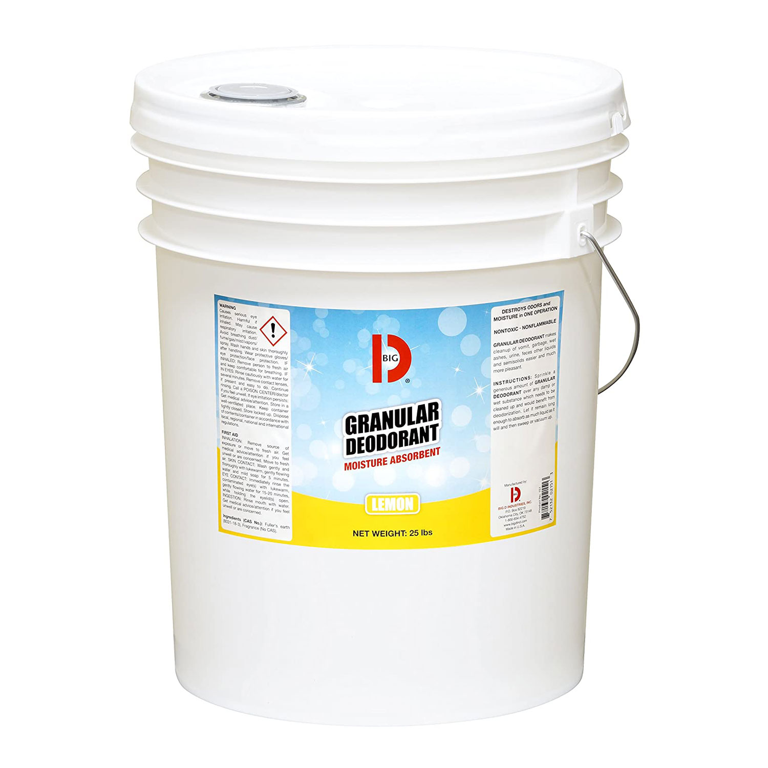 Big D Garbage Can Odor Eliminator Granular Deodorant Moisture Absorber