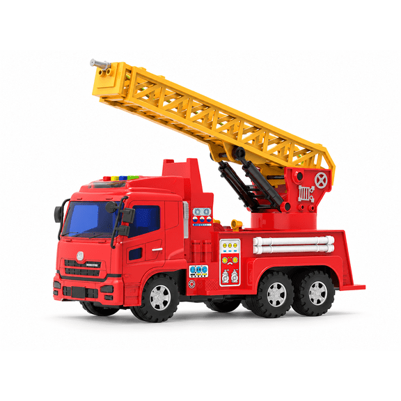 Big Daddy Extra Big Red Fire Truck with Lights and Sounds and Extendable Ladder