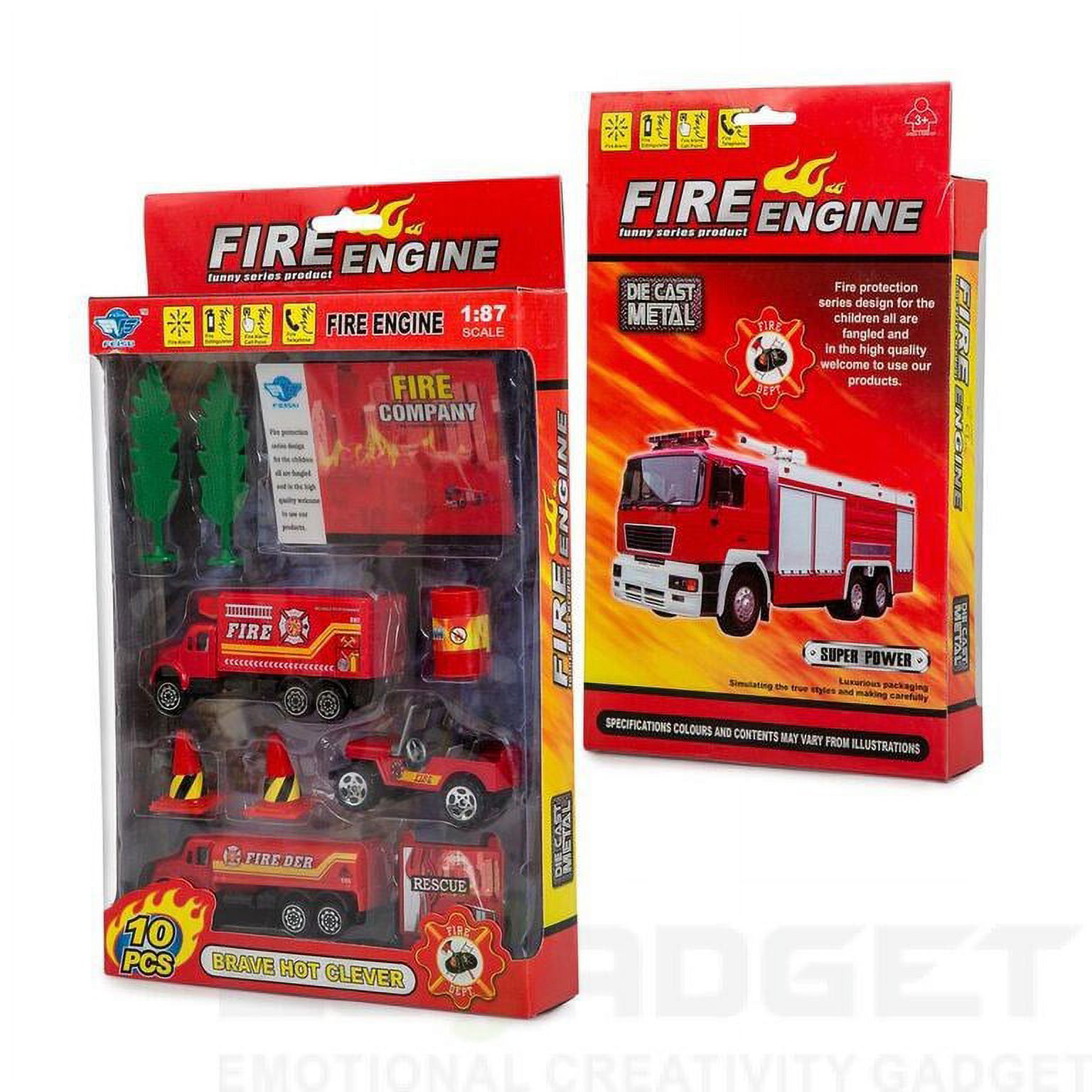 Big-Daddy Fire Rescue Toy Play Set Starter Kit Includes More Than 10 Fire Truck Toys And Accessories To Create The Perfect Emergency Scene - image 1 of 7