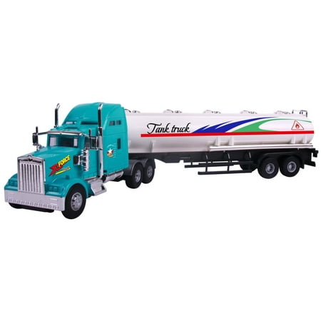 Big Daddy - Friction Powered Big Rig Semi Truck Transport Tanker Truck Toy Vehicle