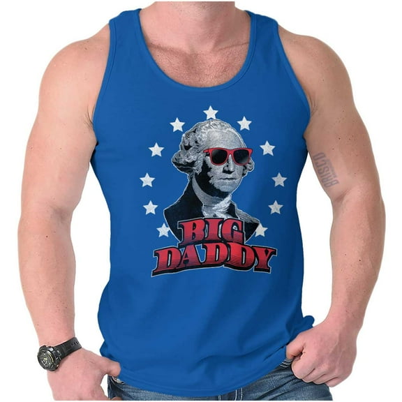 Big Daddy Hipster George Washington Tank Top T Shirts Men Women Brisco Brands X