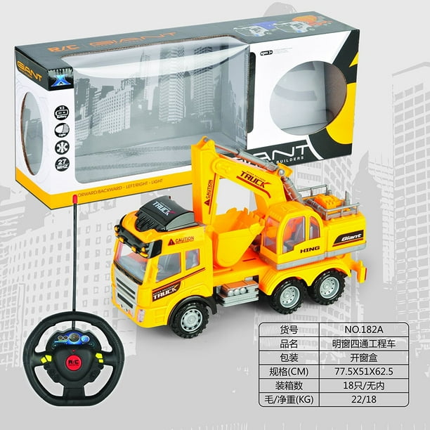 Big-Daddy Super Cool Series Remote control Construction Truck With Friction Lever Functional Tractor on Flat Bad
