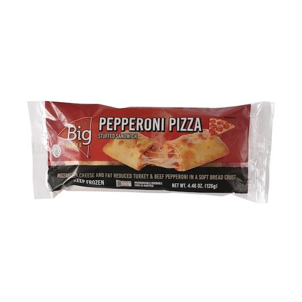 Big Daddys Pepperoni & Cheese Filled, Whole Grain Pastry Crust Sandwich