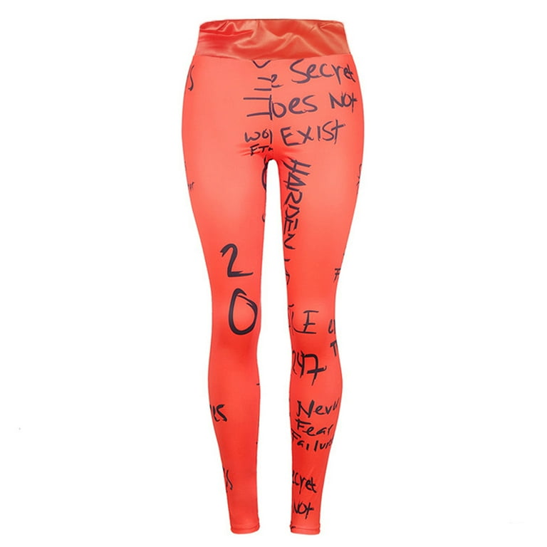 Big Data Wish Slim Fit Printed Yoga Pencil Pants Leggings Om8772