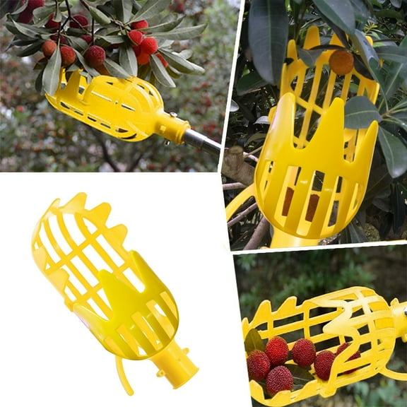 Big Deal! High Altitude Fruit Picking Bayberry Persimmon Cherry Tool Orchard Picking Artifact Fruit Picking Tool ,Garden Fruit Picking Tool(without Rod)