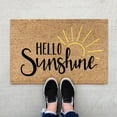 Big Deals!Aopfjg Front Door Mat,Summer Sign Hello Sunshine Flip