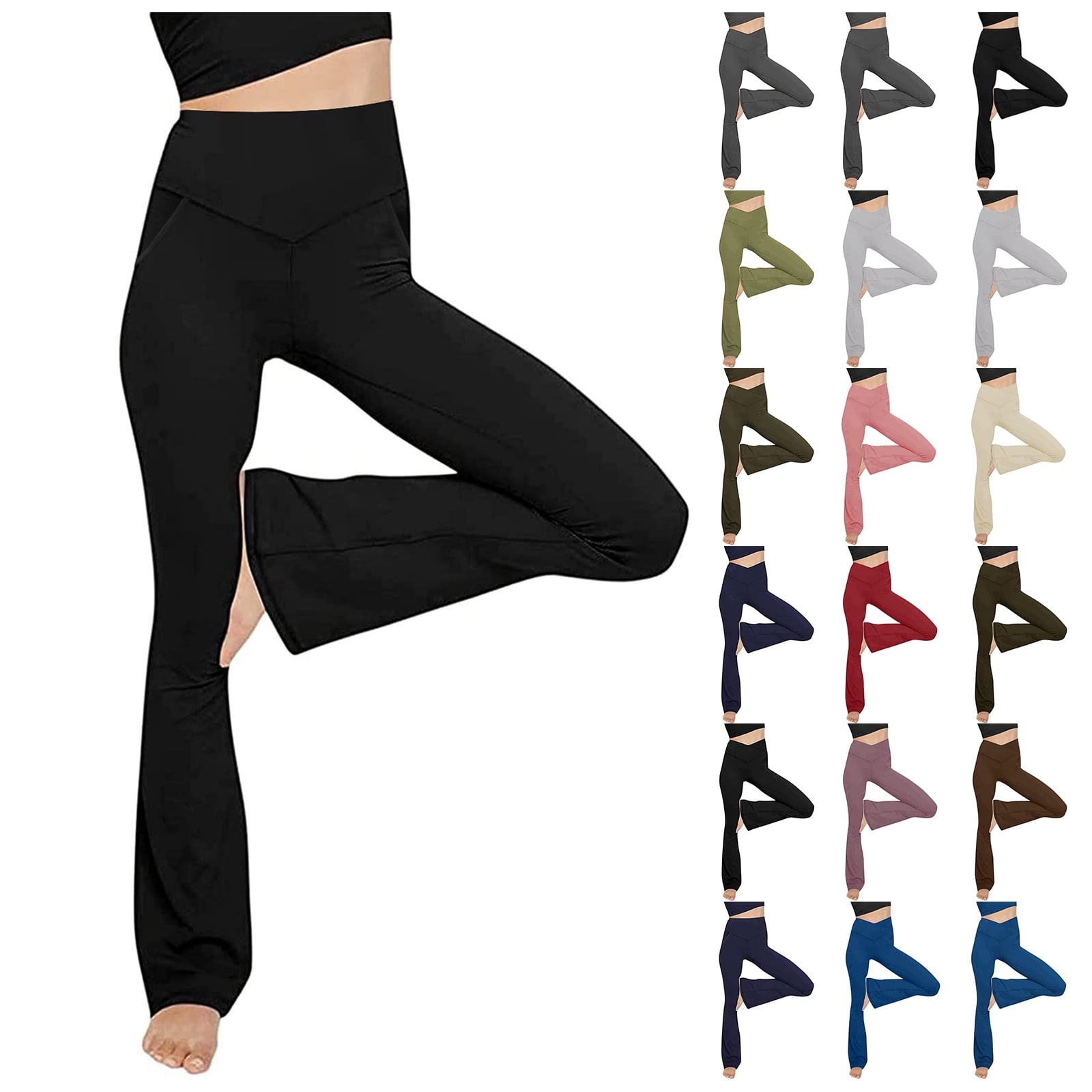1 Brown Leggings One Size Seamless Fleece Yoga Pants Stretchy