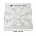 thumbnail image 1 of Lloopyting Sewing Ruler, Folded Star Guide Template, Multipurpose Bowl Pattern Sewing Template, Diy Craft Stencil Cut Tool Household School Supplies Office Supplies, 1 of 2