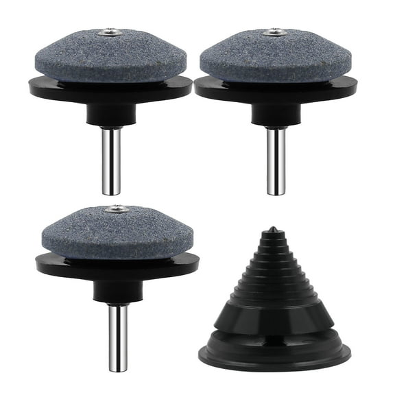 Lloopyting Universal Lawn Mower Sharpener & Free Balancer Set For Power Hand Drill Dorm Room Essentials For Girls School Supplies Cleaning Supplies Black Lawnmower