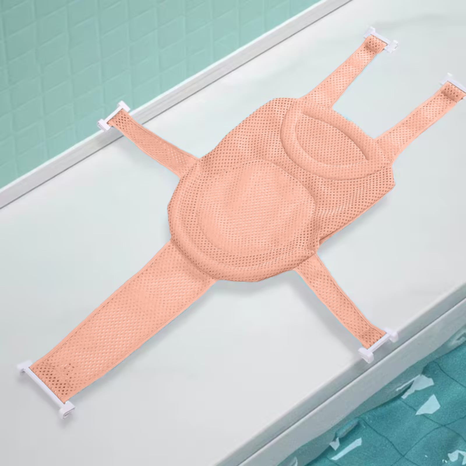 Big Deals！ Sueyeuwdi Baby Bath Seat Support Net Infant Bathing Support Mat Newborn Bath Tub Seat