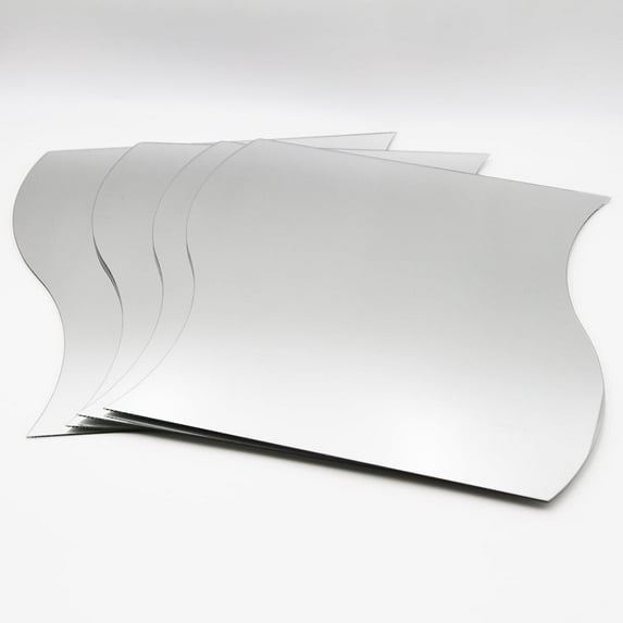 Big Decorative Wall Self Adhesive Shaped Mirrors - Set of 4