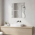 thumbnail image 1 of Big Decorative Wall Self Adhesive Shaped Mirrors - Set of 4, 1 of 8
