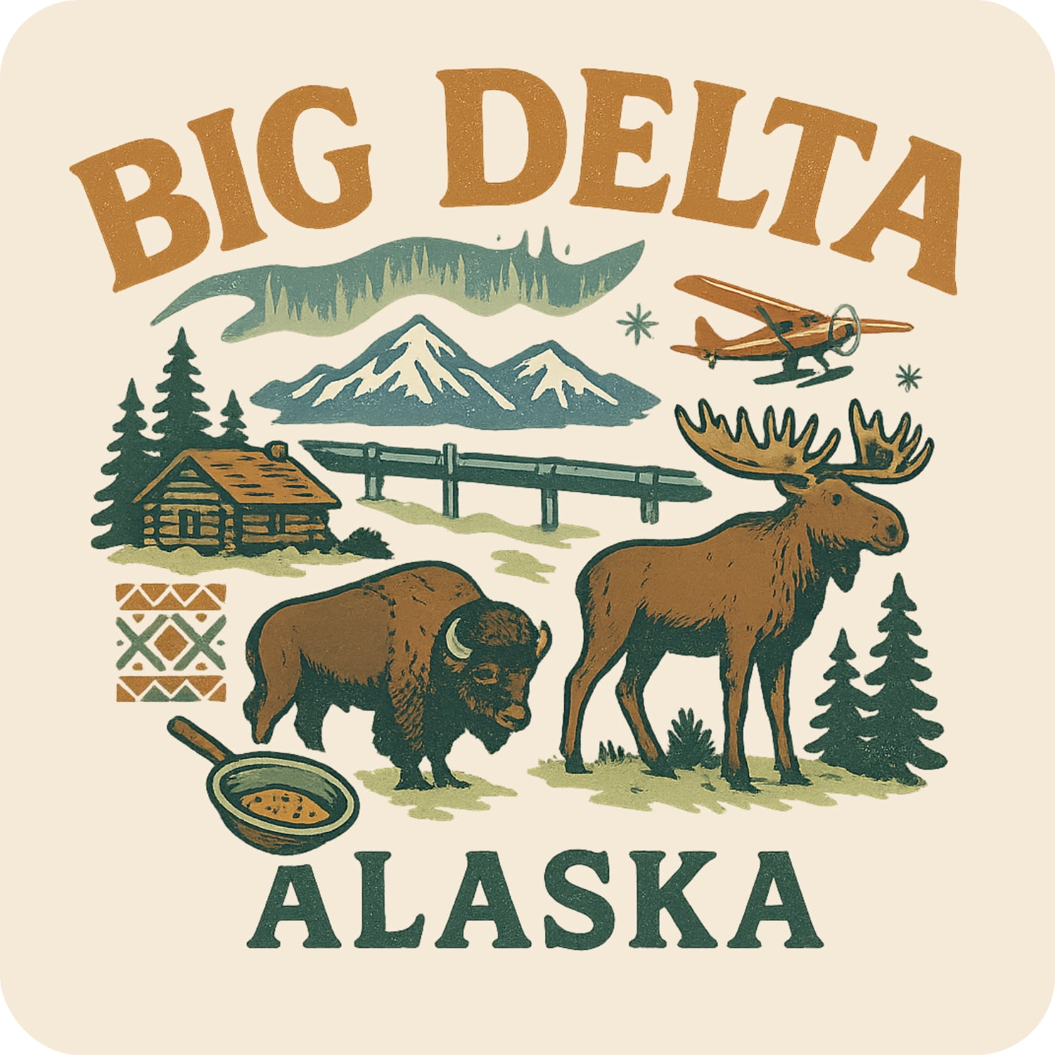Big Delta Alaska Keepsakes Souvenir Vinyl Sticker – Destination Travel ...