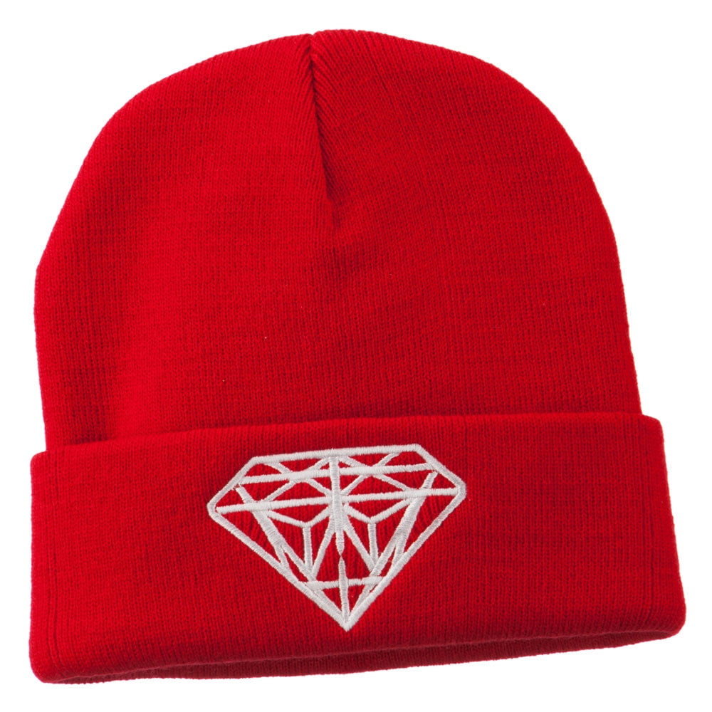 Bonnet Acrylique épais Moon Shadow – Rouge, Femme, Taille Unique, Neuf Sans étiquette