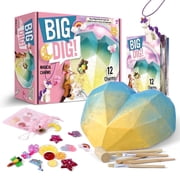 Piano Potato Jewelry Making Dig Kit for Girls - 12 Magical Charms to Unearth & Create 12 Custom Necklaces, STEM DIY Science Craft Set, Perfect Birthday Gift for Kids Ages 6-12