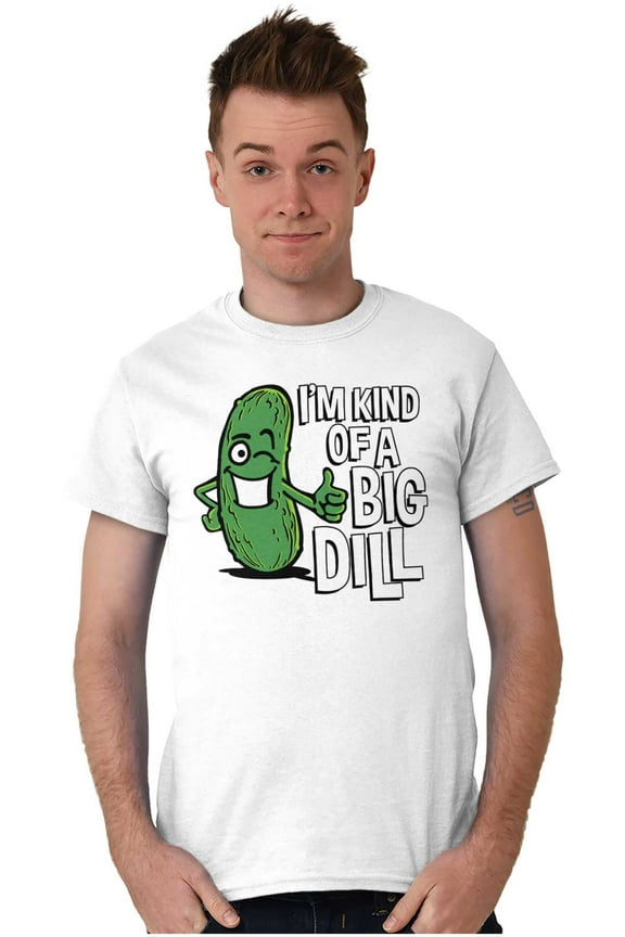 Big Dill Pickle Confidence Humor Men's Graphic T Shirt Tees Brisco Brands L