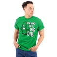 thumbnail image 1 of Big Dill Pickle Confidence Humor Plus Size Crewneck Graphic Tee Shirt Brisco Brands 4X, 1 of 5