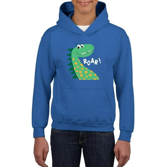 Big Dinosaur Roar Hoodie Juniors -Image by Shutterstock, x-Large