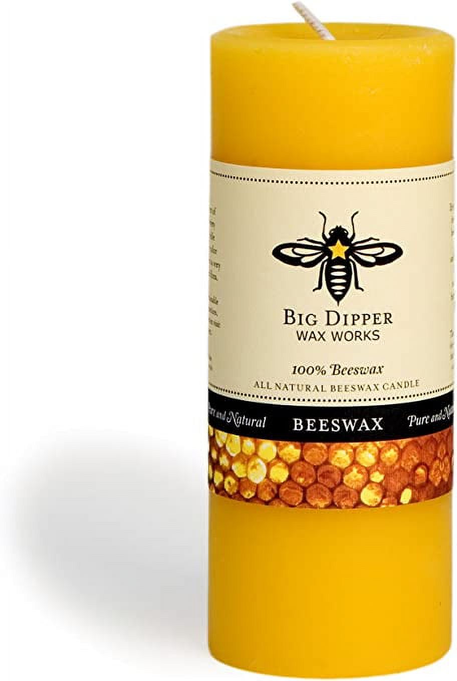 Big Dipper Wax Works Pure Beeswax Pillars