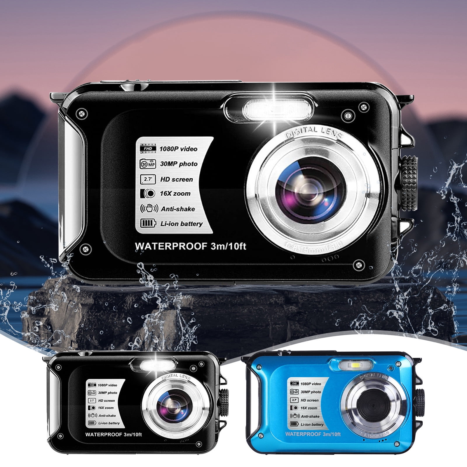 Big Discount, 30 Megapixel Digital Camera, 7-Inch Screen, 16X Digital ...