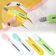Big Discount, Mini Utility Knife, Box Cutter Stationery, Stainless Steel, Multi-Function, Wallpapers Knife, Open Delivery, Wholesale, Office/Travel Tool Instant Savings | Plastic, Blue