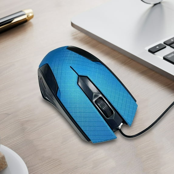 Clearance & Promo,Wired USB Optical Mouse, Business Office and Gaming Wired Mouse, Ergonomic Mouse for Home and Work Use Gift Set|Plastic,Blue,Vsgery