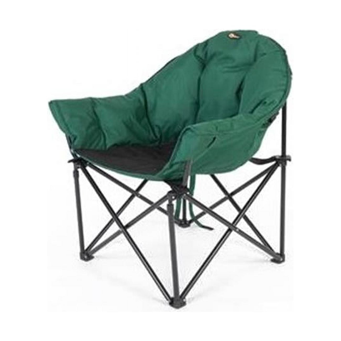 VINGLI Oversized Fishing Chair with Footrest Support 440 lbs 160°  Adjustable Backrest, Black & Army Green 