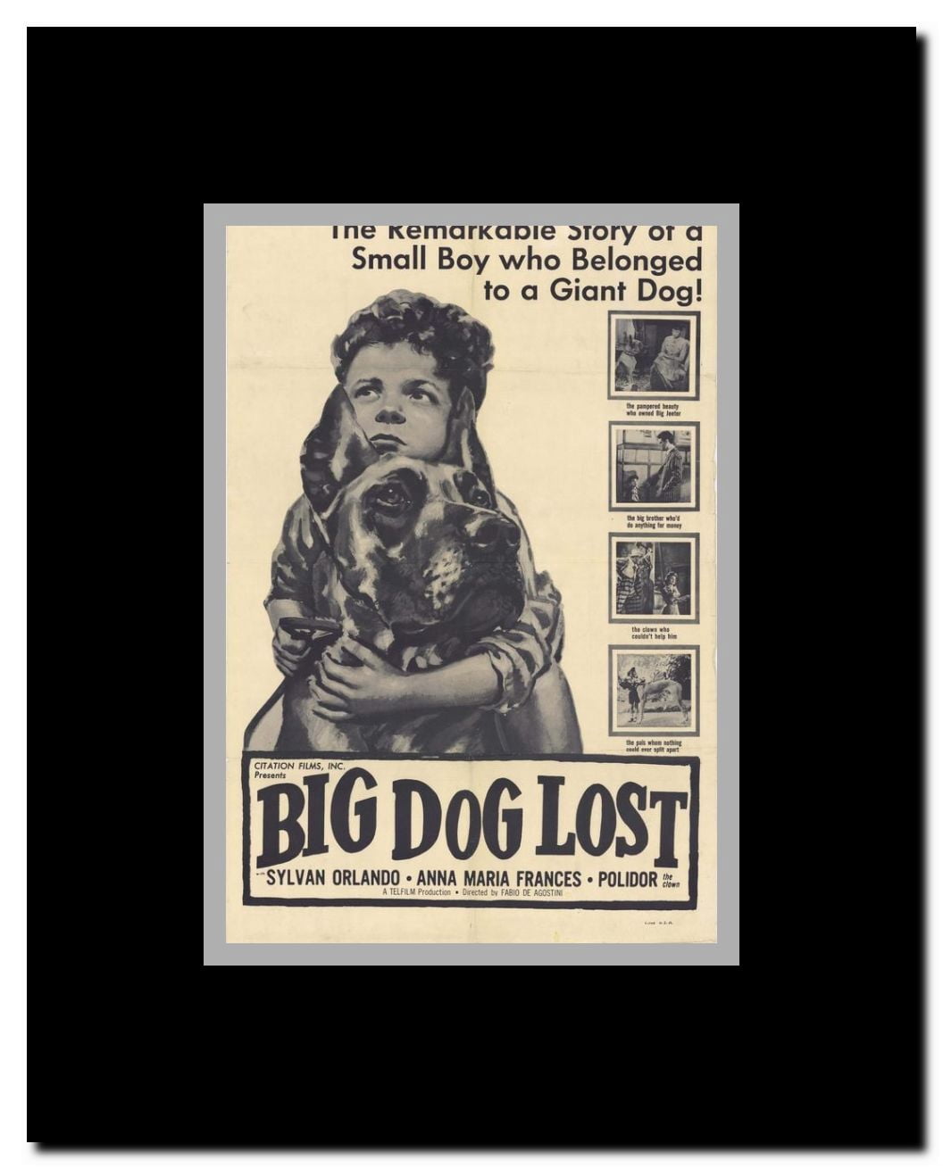 Big Dog Lost Framed Movie Poster