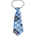 thumbnail image 1 of Mirage Pet Products Big Dog Neck Tie Plaid Blue, 1 of 2
