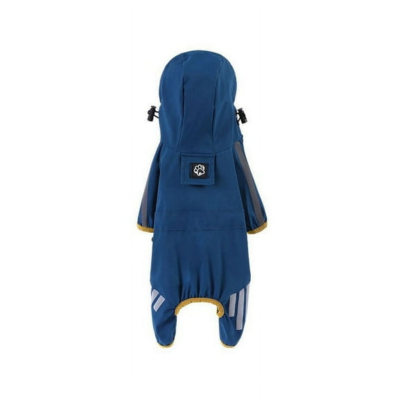 Big Dog Raincoat Style Reflective Strip Pet Raincoat Dog Hooded Raincoat