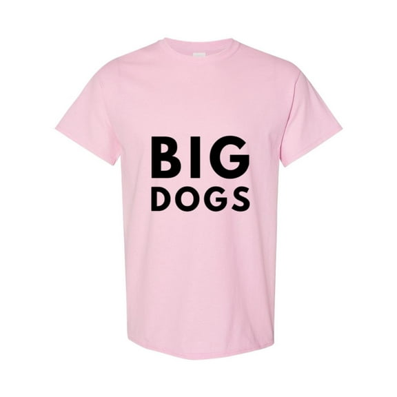 Big Dogs Large Breed Pet Lover Owner Cute Funny Giant Animal Graphic Humor T-Shirt, for men & women, up to size 5XL