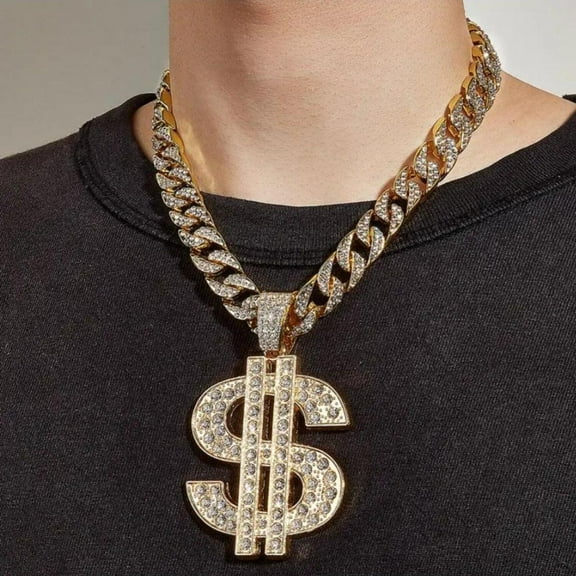 Big Dollar Pendant + Cuban Chain