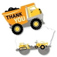 thumbnail image 1 of Big Dot of Happiness Dig It - Construction Party Zone - Shaped Thank You Cards - Baby Shower Birthday Party Thank You Cards with Envelopes - Set of 12, 1 of 7