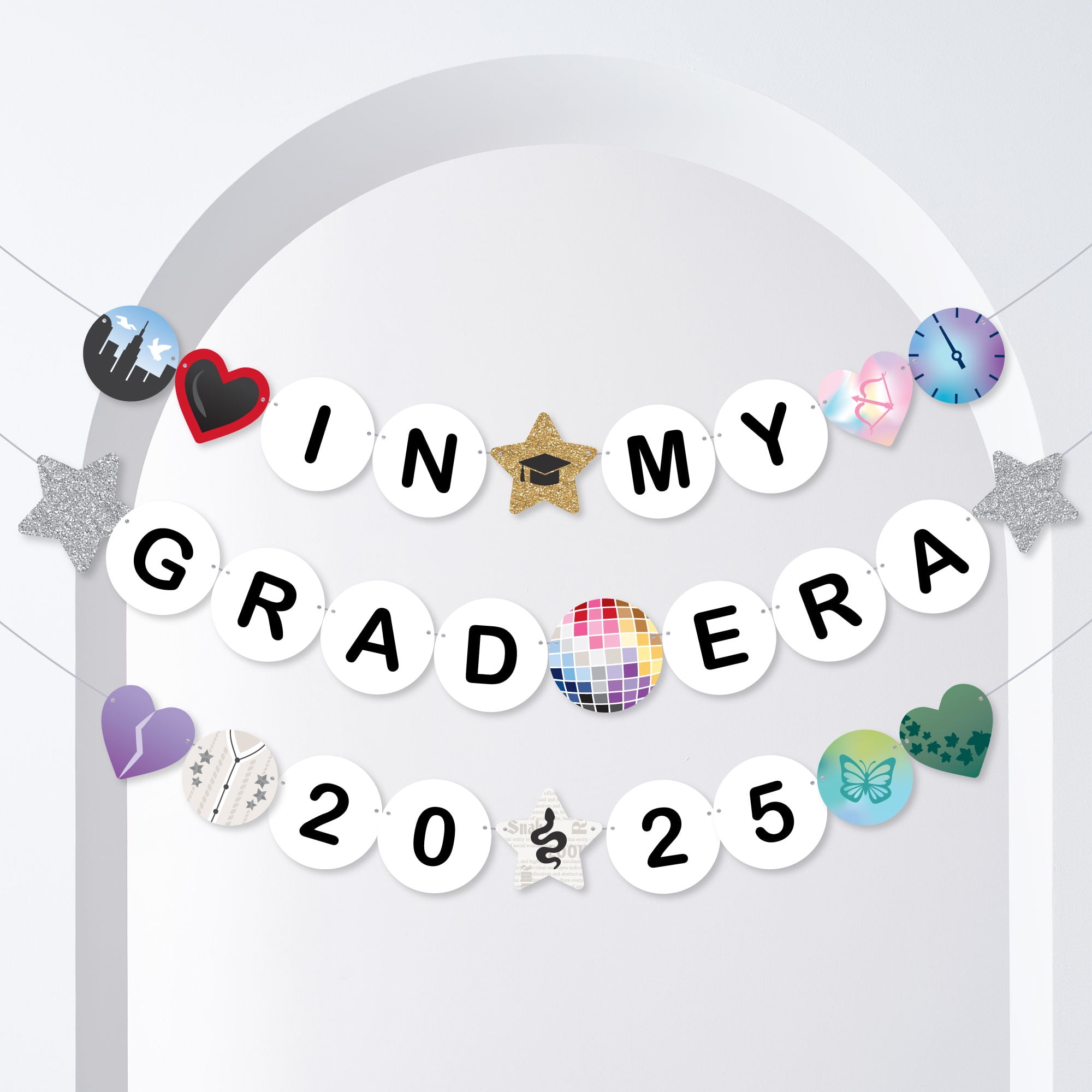 Decorazione Da Esterno 'ConGRADulations' Per Festa Di Laurea, Lettere In Plastica Resistente Con Pali – Best Is Yet To Come - copertina