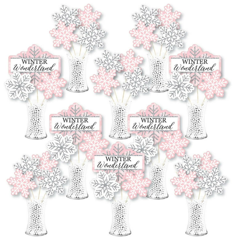 Winter Wonder Lane Snowflake & Floral Tabletop Decor
